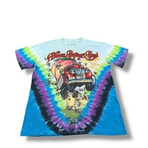 Liquid Blue The Allman Brothers Band Mushroom Express Tie-Dye Tee Sz M GUC Music